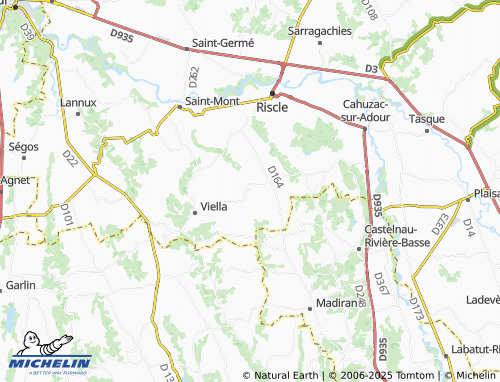 MICHELIN Maumusson-Laguian map - ViaMichelin