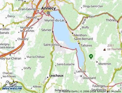 Carte MICHELIN Saint-Jorioz - ViaMichelin