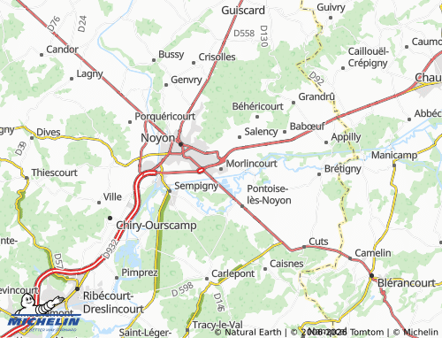 Mappa MICHELIN Morlincourt - ViaMichelin