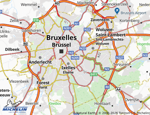 MICHELIN Etterbeek map - ViaMichelin