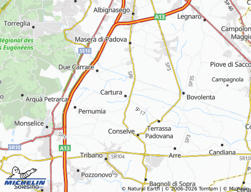 MICHELIN Cartura map - ViaMichelin