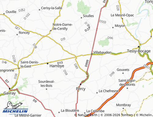 MICHELIN Maupertuis map - ViaMichelin