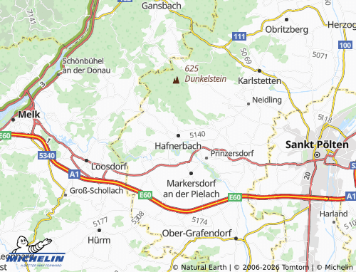 Mapa MICHELIN Hafnerbach - ViaMichelin