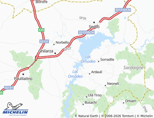Mapa MICHELIN Tadasuni - ViaMichelin