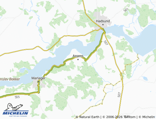 Carte MICHELIN Assens - ViaMichelin