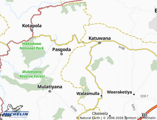 Mapa MICHELIN Keredeniya - ViaMichelin