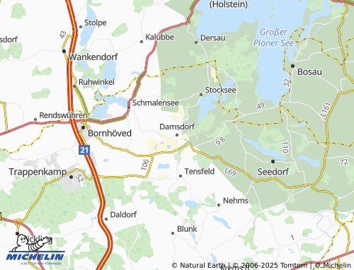 MICHELIN Damsdorf map - ViaMichelin