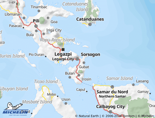 Mapa MICHELIN Sorsogon - ViaMichelin