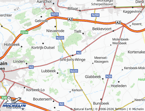 Mapa MICHELIN Sint-Joris-Winge - ViaMichelin