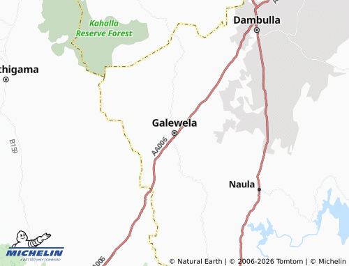 MICHELIN Galewela map - ViaMichelin