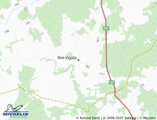 MICHELIN Kivi-Vigala map - ViaMichelin