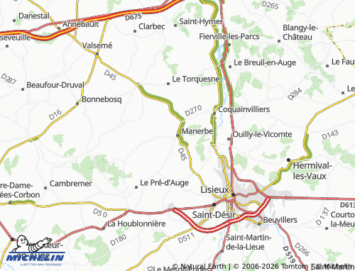 MICHELIN Manerbe map - ViaMichelin