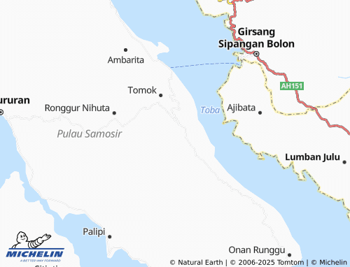 MICHELIN Parmonangan map - ViaMichelin
