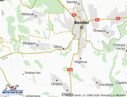 Mappa MICHELIN Gîsca - ViaMichelin
