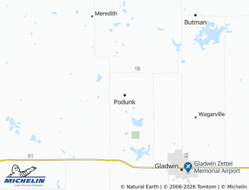 Carte MICHELIN Podunk - ViaMichelin