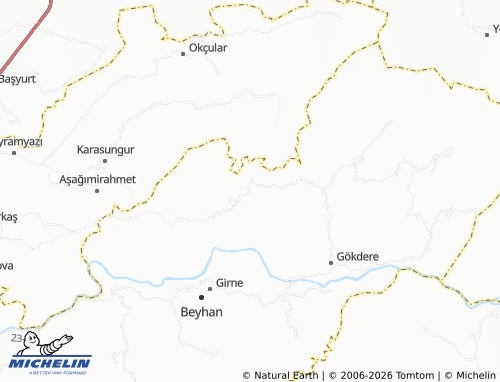 MICHELIN Köklüce map - ViaMichelin