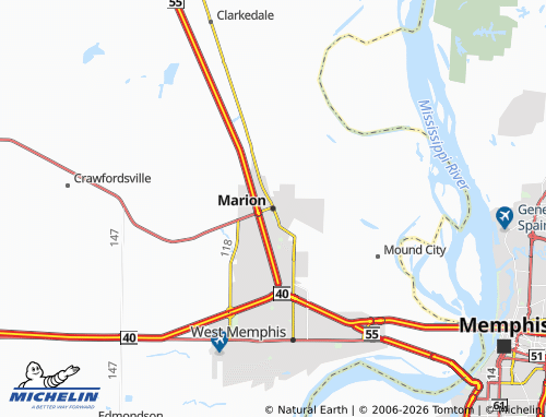 Mappa MICHELIN Marion - ViaMichelin