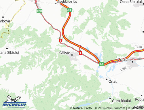 MICHELIN Săliște map - ViaMichelin