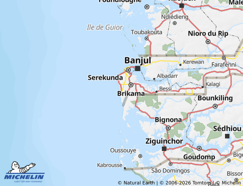 MICHELIN Kombo South map - ViaMichelin