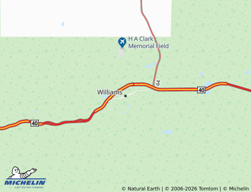 Mappa MICHELIN Williams - ViaMichelin