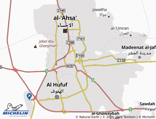 MICHELIN Al Nasriyah map - ViaMichelin