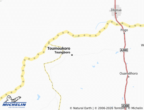 Carte MICHELIN Toumoukoro - ViaMichelin