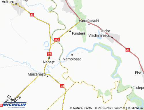 MICHELIN Nămoloasa map - ViaMichelin
