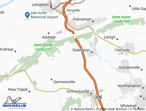 Mappa MICHELIN Slatedale - ViaMichelin
