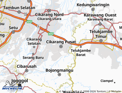 MICHELIN-Landkarte Cikarang Pusat - ViaMichelin
