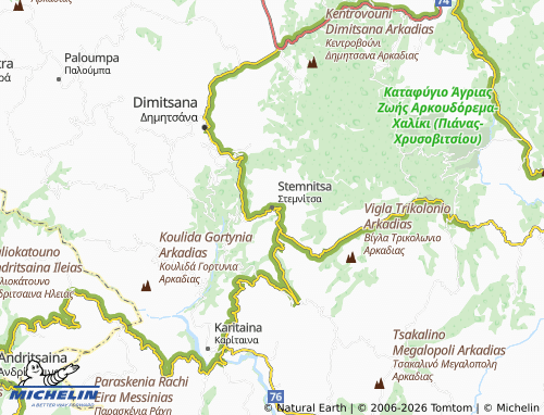 Carte MICHELIN Stemnitsa - ViaMichelin