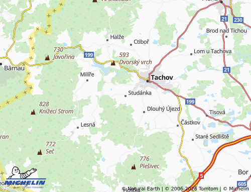 Mapa MICHELIN Studánka - ViaMichelin
