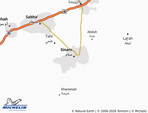 Carte MICHELIN Sinam - ViaMichelin