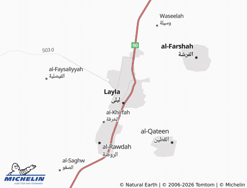 MICHELIN-Landkarte al-Nuzhah - ViaMichelin