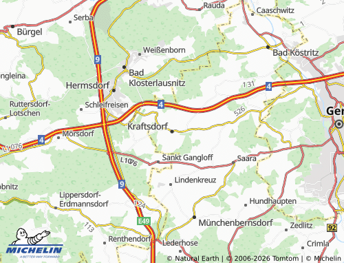 Mappa MICHELIN Kraftsdorf - ViaMichelin