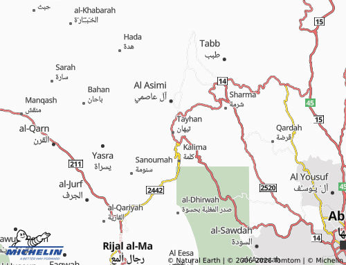 MICHELIN-Landkarte Tayhan - ViaMichelin
