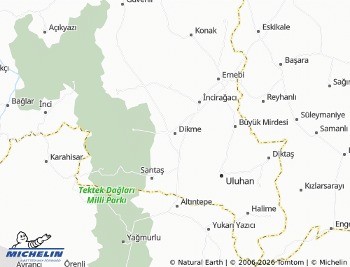 MICHELIN Dikme map - ViaMichelin