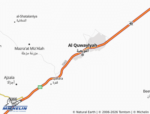 Kaart MICHELIN al-Omdah - ViaMichelin