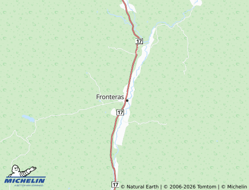 MICHELIN Fronteras Centro map - ViaMichelin