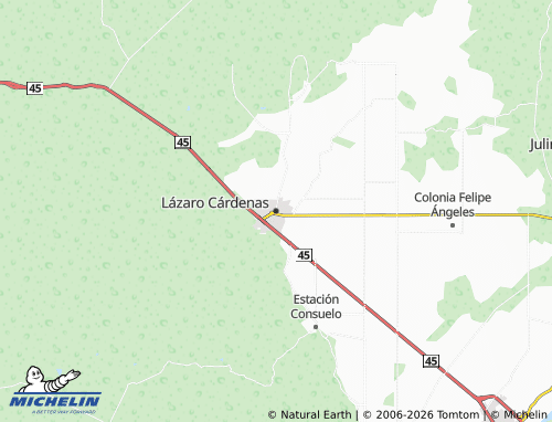 Mappa MICHELIN Lázaro Cárdenas - ViaMichelin