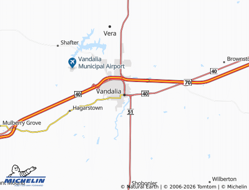 Mappa MICHELIN Vandalia - ViaMichelin
