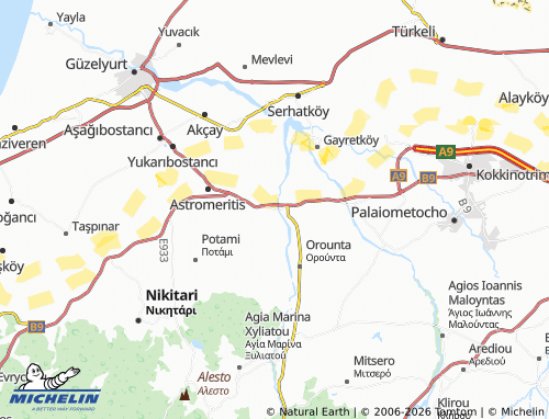 Carte MICHELIN Peristerona - ViaMichelin