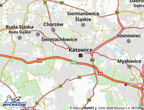 MICHELIN-Landkarte Załęże - ViaMichelin