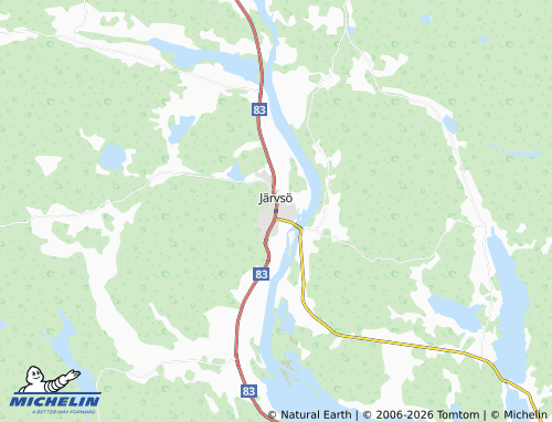 Carte MICHELIN Järvsö - ViaMichelin