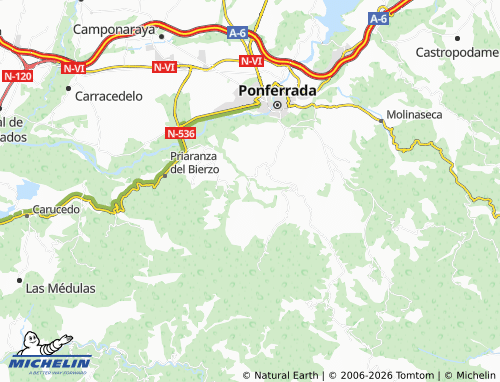 MICHELIN Valdecañada map - ViaMichelin