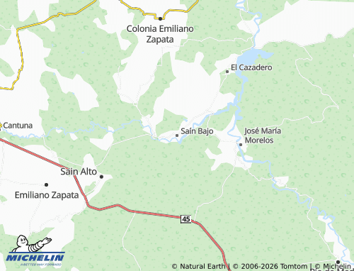 MICHELIN Saín Bajo map - ViaMichelin
