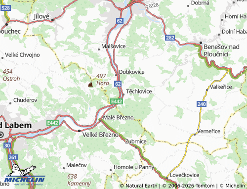 Mappa MICHELIN Těchlovice - ViaMichelin