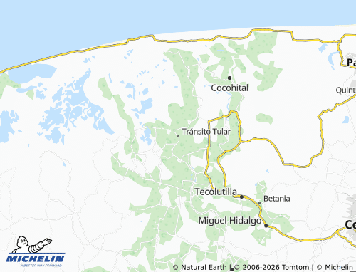 MICHELIN Tránsito Tular map - ViaMichelin