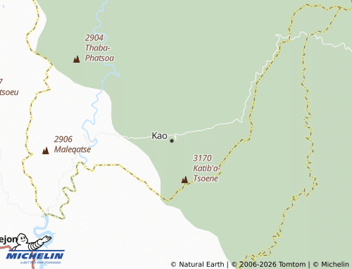 MICHELIN Lihloahloeng map - ViaMichelin