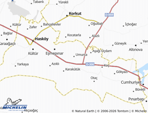 Mappa MICHELIN Umurca - ViaMichelin