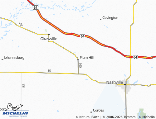 Mappa MICHELIN Plum Hill - ViaMichelin